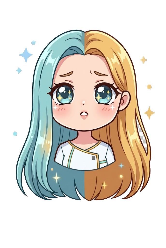 Character with doe eyes